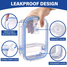Load image into Gallery viewer, Stelive 12 PCS Glass Food Storage Containers Airtight Food Containers Leakproof Lunch box BPA Free