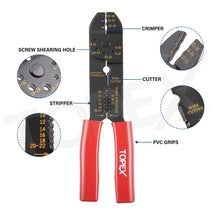 Load image into Gallery viewer, TOPEX 285 PCs Auto Electrical Repair Kit Gauge Wire Stripper Connectors Assortment Set Multifunctional &amp; Self-Adjusting Cutting Peeling Pliers Tool