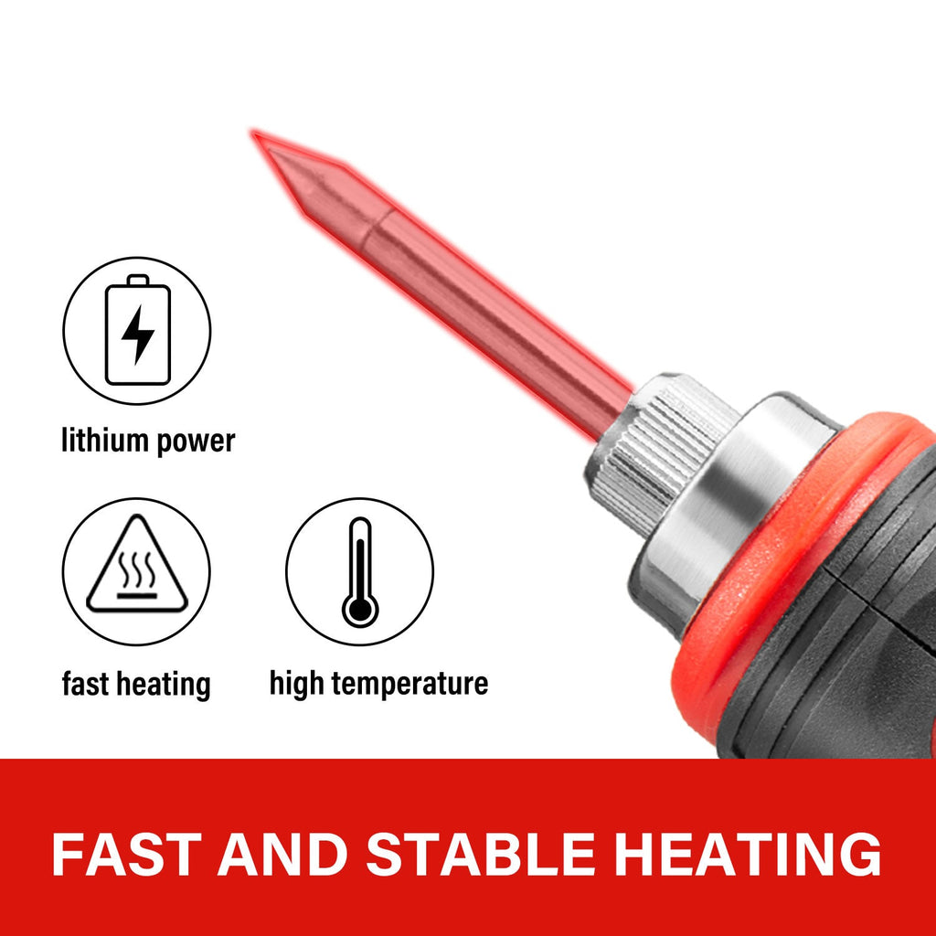 TOPEX 4V Combo Kit Lithium-Ion Hot Melt Glue Gun Soldering Iron Set w/ Charger