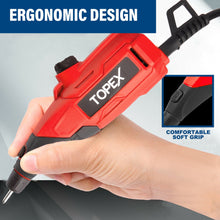 Load image into Gallery viewer, TOPEX 13W Electric Engraver Mini Versatile Etching Tool Kit With Stencils 2 Tips For Glass Metal Wood Plastic