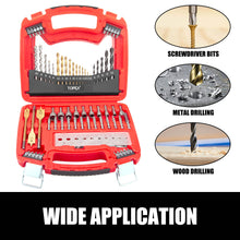 Load image into Gallery viewer, TOPEX 20V Max Cordless Hammer Drill w/ Li-Ion Battery &amp; Drill Bit Set