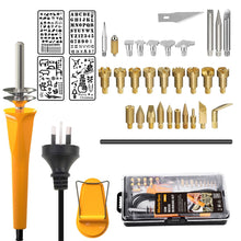 Load image into Gallery viewer, MasterSpec 37PC 30W Wood Burning Set Electric Soldering Iron Kit Iron Burner Hobby Kit