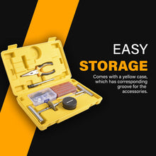 Load image into Gallery viewer, Click to zoom in MasterSpec 64pcs a Tubeless Tyre Puncture Repair Kit Universal Flat Tyre Plug Tool Set