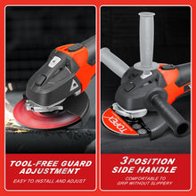 Load image into Gallery viewer, TOPEX 20V Cordless Angle Grinder 125mm Li-ion Grinding Cutting Power Tool w/ 25PCS Grinding Discs
