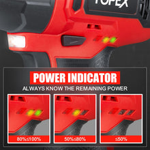 Load image into Gallery viewer, TOPEX 12V Cordless Impact Wrench with 3/8-Inch Chuck, Torque Max 120 N.m, 6 Sockets Skin Only without Battery