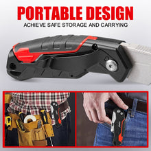 Load image into Gallery viewer, TOPEX Deluxe Folding Utility Knife 2 Piece Lock Back Auto Load Total 58 Blades