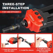 Load image into Gallery viewer, TOPEX 310PCS Rivnut Gun Set Heavy Duty Nut Rivet Riveter Rivnut Nutsert Gun w/Rivet Nut Set
