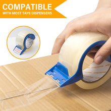 Load image into Gallery viewer, MasterSpec Clear Packing Tape - 36 Rolls w/ Cutters, 450m Total Length, 48mm x 75m