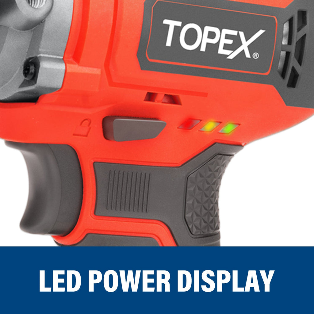 TOPEX 12V Cordless Polisher 3" Mini Car Detailing Buffer & Sander w/ Battery & Charger