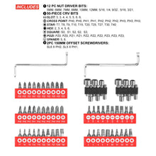 Load image into Gallery viewer, TOPEX 100 PCs Screwdriver Set Non-Slip Precision Screw Bits Sockets Kit w/ Oxford Bag