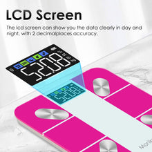 Load image into Gallery viewer, Monika Smart Scale Digital Bathroom Scale for Body Weight Fat Muscle Mass Bluetooth Accurate Weight Scale with Smartphone App