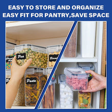 Load image into Gallery viewer, Stelive 14 PCs Food Storage Container Set, Leak Proof Lunch Boxes, BPA-Free Clear Plastic Storage Containers for Home &amp; Kitchen Organization with Labels &amp; Pen