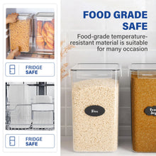 Load image into Gallery viewer, Stelive 2-Piece 6.5L Food Storage Containers Airtight Pantry Storage Containers Organiser Plastic Food Canisters Plastic Canisters w/ Labels &amp; Pen