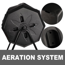 Load image into Gallery viewer, KOZYARD Dual Chamber Compost Bin 360 Degree Rotating with Lids