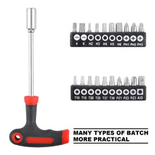 Load image into Gallery viewer, TOPEX 52-Piece Hand Tool Kit Portable Home/Auto Repair Set w/ Ratchet Wrench, Pliers ,Screwdriver Kits and Storage Case