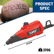 Load image into Gallery viewer, TOPEX 13W Electric Engraver Mini Versatile Etching Tool Kit With Stencils 2 Tips For Glass Metal Wood Plastic