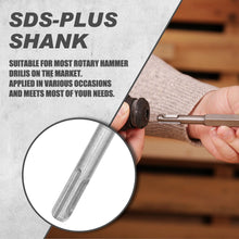 Load image into Gallery viewer, TOPEX 17 Piece SDS PLUS Rotary Hammer Drill Bits Set &amp; Chisel Bits Hole Tool Set