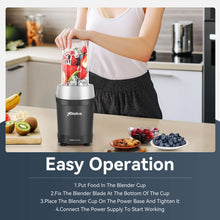 Load image into Gallery viewer, Stelive 1000W Electric Juice Blender Portable Blender Fresh Juice Mixer Smoothie Maker Electric Shakes Juicer Machine (Black)