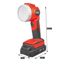 Load image into Gallery viewer, TOPEX 20V LED Light 300 Lumen Lightweight LED Torch w/ Battery &amp; Charger