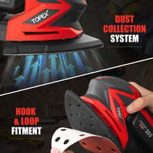 Load image into Gallery viewer, TOPEX 20V Cordless Detail Sander Electric Detail Sander Handheld Sanding Machine Small Triangular Palm Sander (Battery &amp; Charger not included)