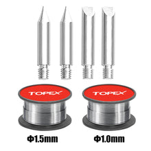 Load image into Gallery viewer, TOPEX 60W digital soldering Iron Station Solder Fast Heat Variable Temperature LED Display