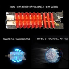 Load image into Gallery viewer, TOPEX Heat Gun Hot Air Heating Tool Kit Dual Speed w/ 5 Accessories Storage Case