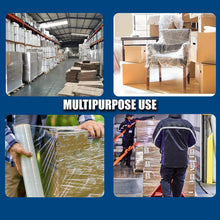 Load image into Gallery viewer, MasterSpec Clear Plastic Stretch Wrap Film, 50cm x 400m Durable Packing Moving Packaging Heavy Duty Shrink Film 25U with Plastic Rotary Handle