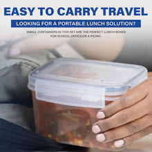 Load image into Gallery viewer, Stelive 14 PCs Food Storage Container Set, Leak Proof Lunch Boxes, BPA-Free Clear Plastic Storage Containers for Home &amp; Kitchen Organization with Labels &amp; Pen