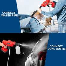 Load image into Gallery viewer, TOPEX 20V Cordless Pressure Washer, 6-in-1 Nozzle for Washing Car/Wall/Floor, Battery