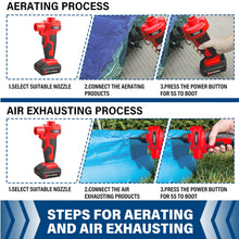 Load image into Gallery viewer, TOPEX 2IN1 Cordless High Volume &amp; Pressure Inflator Deflator, Air Compressor Pump, Suitable for Tyres, Air Mattresses, Sports Equipments