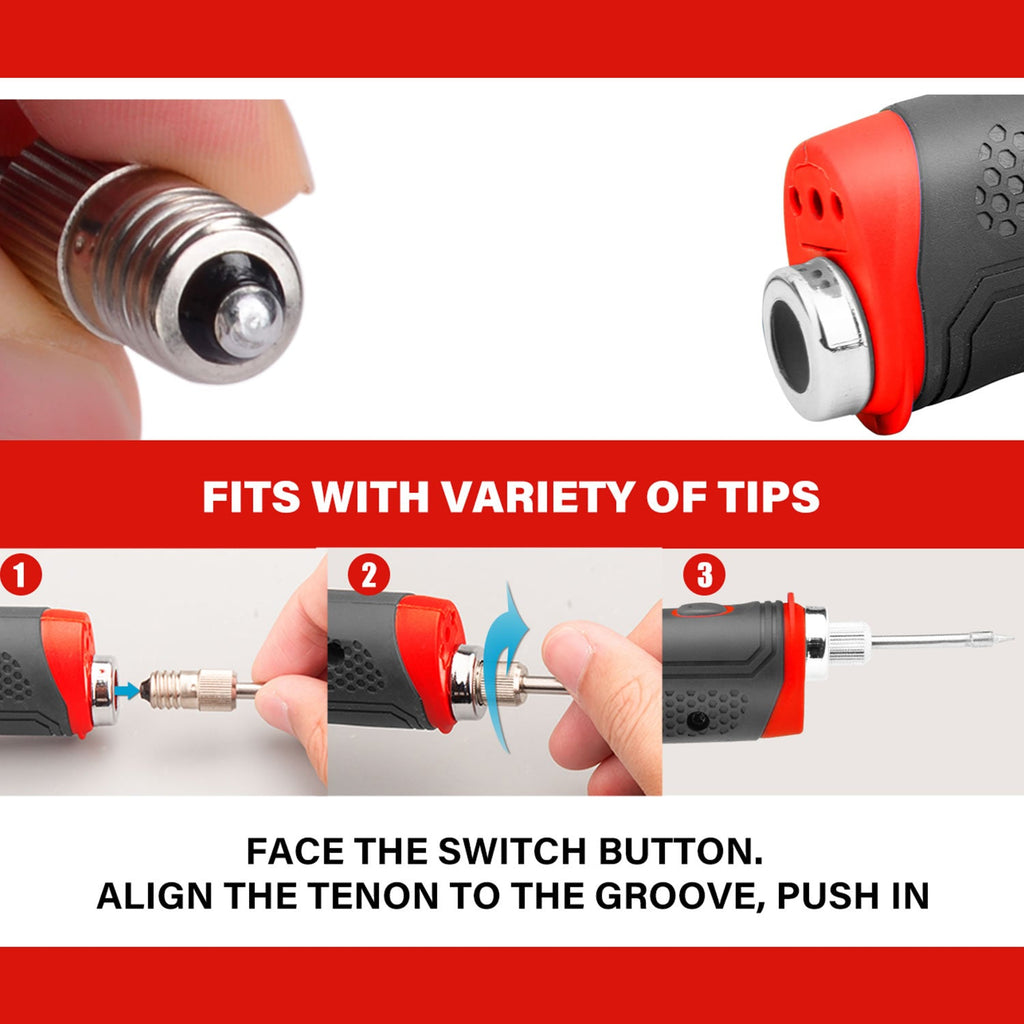 TOPEX 4V Combo Kit Lithium-Ion Hot Melt Glue Gun Soldering Iron Set w/ Charger