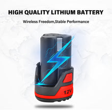 Load image into Gallery viewer, TOPEX 12V Cordless Rotary Tool Speed 5000-25000rpm With 12V Cordless Angle Grinder,12V 2.0Ah Lithium-Ion Battery&amp;14.4V /0.4A charger