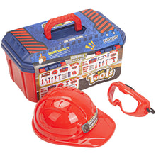 Load image into Gallery viewer, TOPEX 37-Piece Toy Tool Set - Cordless Drill, Saw, Pliers