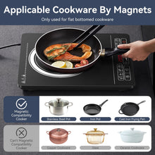 Load image into Gallery viewer, Stelive 2000W Electric Induction Cooktop Portable Kitchen Cooker 8 Power Levels Electric Burner Induction Cooker with Sensor Touch (Black)
