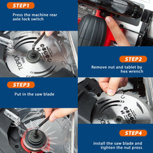 Load image into Gallery viewer, TOPEX 20v 165mm Cordless Circular Saw Skin Only Without Battery