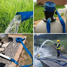 Load image into Gallery viewer, TOPEX 25mm 1&quot; X 50m Submersible water Pump PVC Layflat Hose Kit