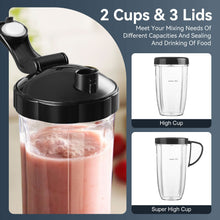 Load image into Gallery viewer, Stelive 1000W Electric Juice Blender Portable Blender Fresh Juice Mixer Smoothie Maker Electric Shakes Juicer Machine (Black)