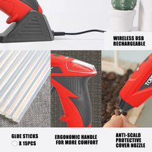 Load image into Gallery viewer, TOPEX 4V Cordless Hot Glue Gun w/ 15Pcs Premium Glue Sticks