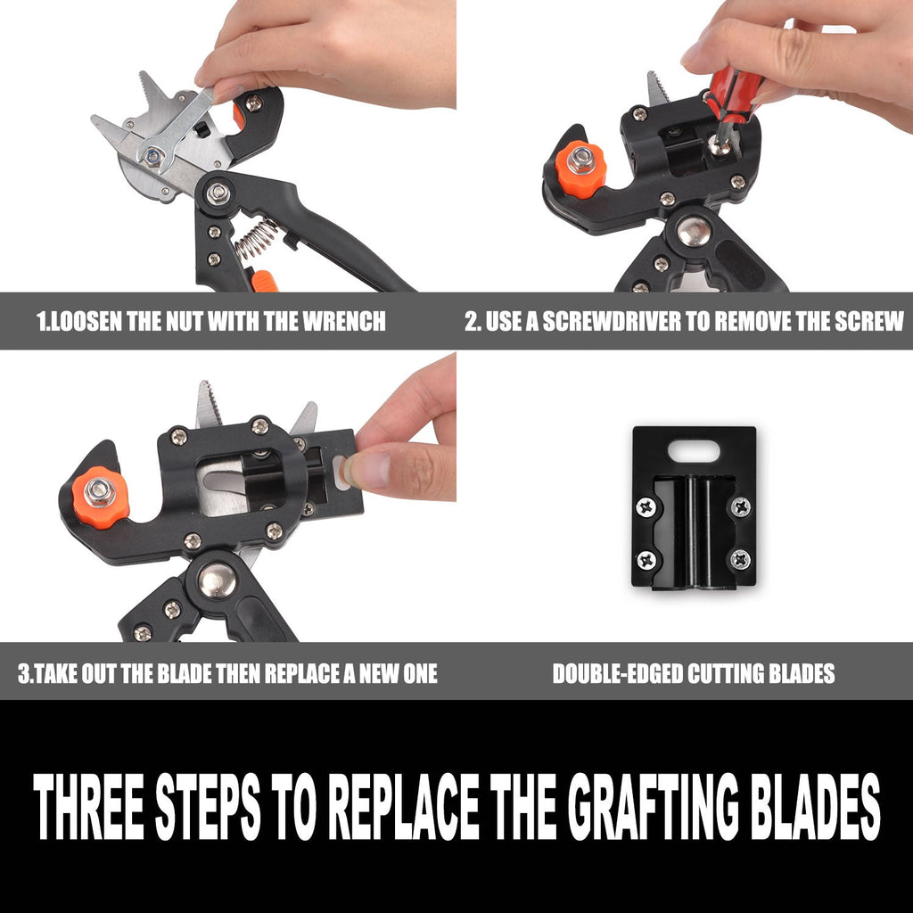 KOZYARD Garden Grafting Tool Set Kit Fruit Tree Pro Pruning Shears Scissor Cutting Tools