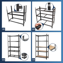 Load image into Gallery viewer, MasterSpec 2Pcs Garage Shelving Warehouse Shelf unit Storage Rack 1.8x0.9m