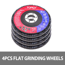 Load image into Gallery viewer, TOPEX 20PCs 115mm Cutting Wheel Flap Grinding Disc Wire Brush Diamond Turo Blades Kit