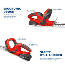 Load image into Gallery viewer, TOPEX 20V Cordless Hedge Trimmer and Grass Trimmer Combo Kit w/ Battery