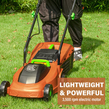 Load image into Gallery viewer, KOZYARD 1300W Electric Lawn Mower,2-in-1 Grass Box Or Mulch Electric Weeder,2-Position Height Adjustment,Cutting Width 320MM, Adjustable Cutting Height (25/40/55MM)