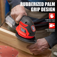 Load image into Gallery viewer, TOPEX 200w Electric Detail Sander with Sandpaper Polisher&amp;Dust Box Small Triangular Palm Sander