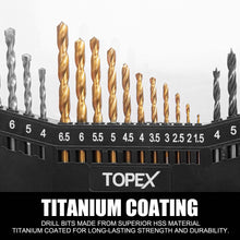Load image into Gallery viewer, TOPEX 20V Cordless Hammer Drill Impact Driver Power Tool Combo Kit w/ Drill Bits