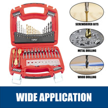Load image into Gallery viewer, TOPEX 20V Cordless Hammer Drill Impact Driver Power Tool Combo Kit w/ Drill Bits &amp; Tool Bag