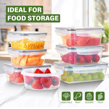 Load image into Gallery viewer, Stelive 56 PCs Food Storage Container Set, Leak Proof Lunch Boxes, BPA-Free Clear Plastic Storage Containers for Home &amp; Kitchen Organization with Labels &amp; Pen