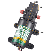 Load image into Gallery viewer, TOPLAND 12V Portable Diaphragm Water Pump with Safety Accessories Pressure Self Priming
