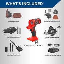 Load image into Gallery viewer, TOPEX 20V 5 IN1 Power Tool Combo Kit Cordless Drill Driver Sander Electric Saw