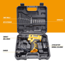 Load image into Gallery viewer, MasterSpec 12V Cordless Drill Driver Screwdriver Accessories W/2 Batteries